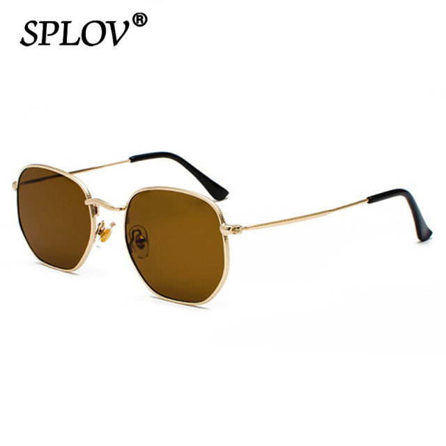 Hexagon Men Women Sunglasses Square Polygon Sun Glasses