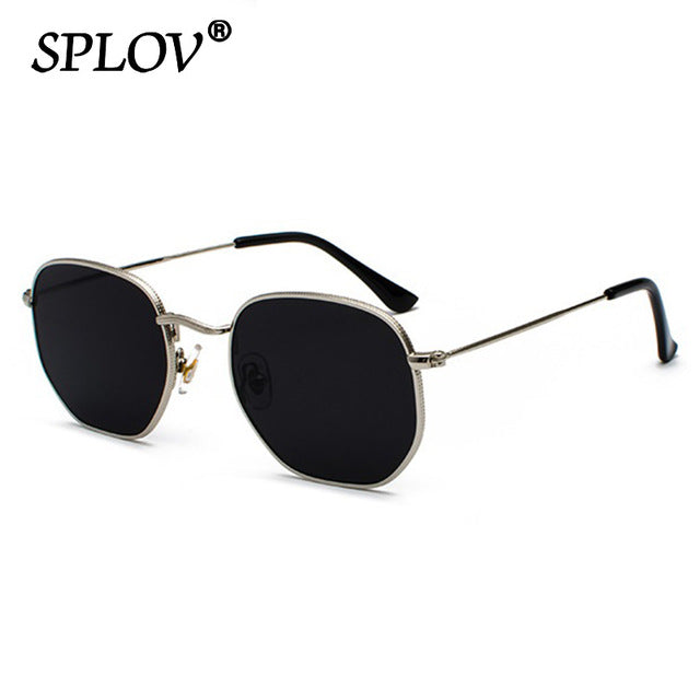 Hexagon Men Women Sunglasses Square Polygon Sun Glasses