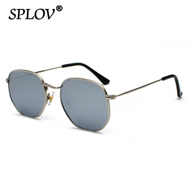 Hexagon Men Women Sunglasses Square Polygon Sun Glasses