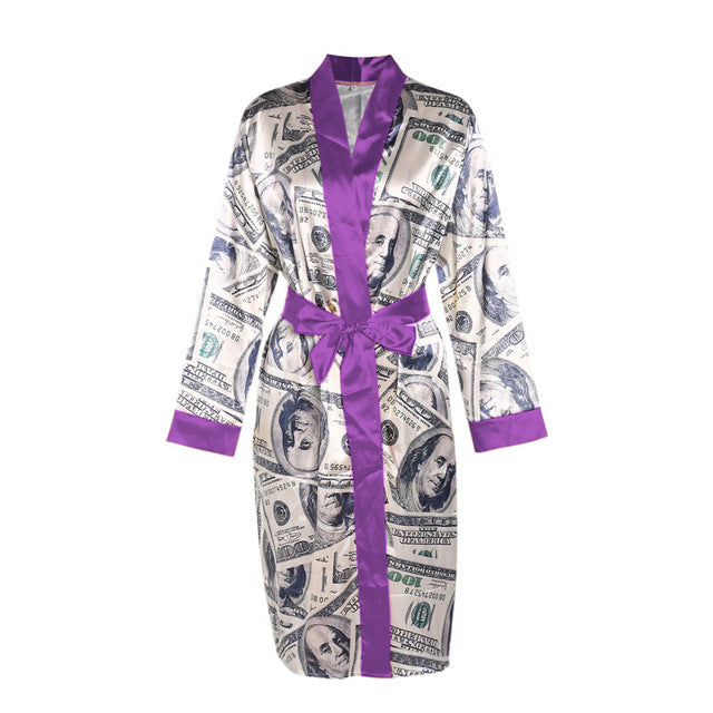 hirigin Aesthetic Cardigan Long Sleeve Midi Bandage Dress Money Pajamas Fall Clothes for Women 2020