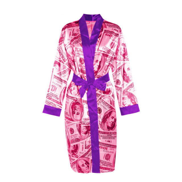 hirigin Aesthetic Cardigan Long Sleeve Midi Bandage Dress Money Pajamas Fall Clothes for Women 2020