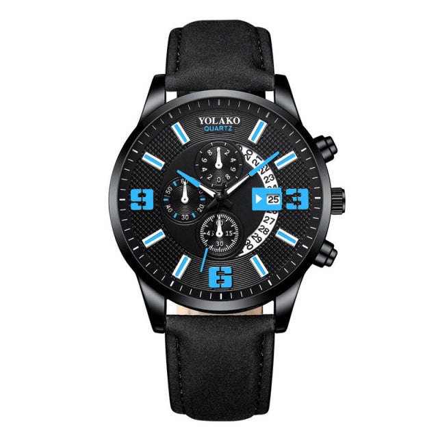 reloj hombre Mens Fashion Business Watches Men Sports Stainless Steel Quartz Watch Man Calendar Date Clock relogio masculino