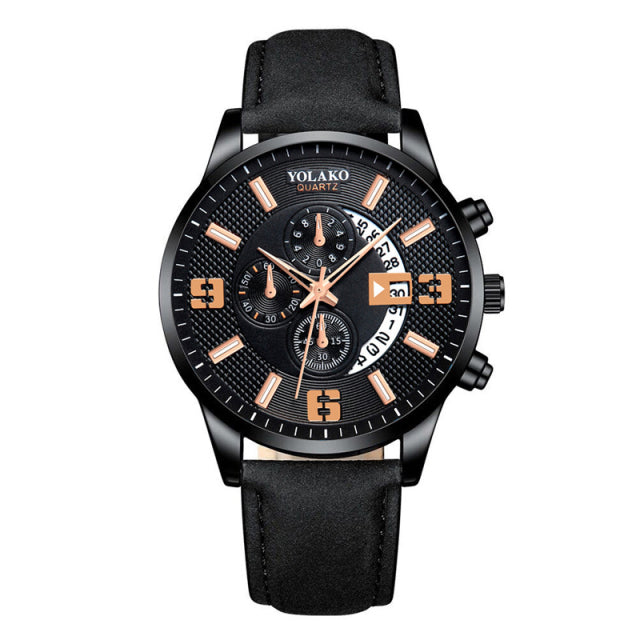 reloj hombre Mens Fashion Business Watches Men Sports Stainless Steel Quartz Watch Man Calendar Date Clock relogio masculino
