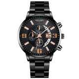 reloj hombre Mens Fashion Business Watches Men Sports Stainless Steel Quartz Watch Man Calendar Date Clock relogio masculino