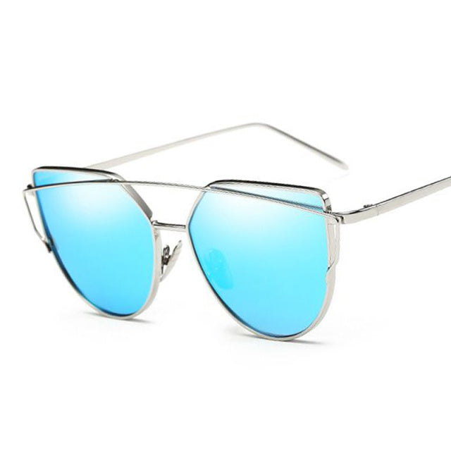 Sexy Retro Cat Eye Sunglasses Women Brand Designer Metal Luxury Sun Glasses