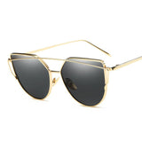 Sexy Retro Cat Eye Sunglasses Women Brand Designer Metal Luxury Sun Glasses