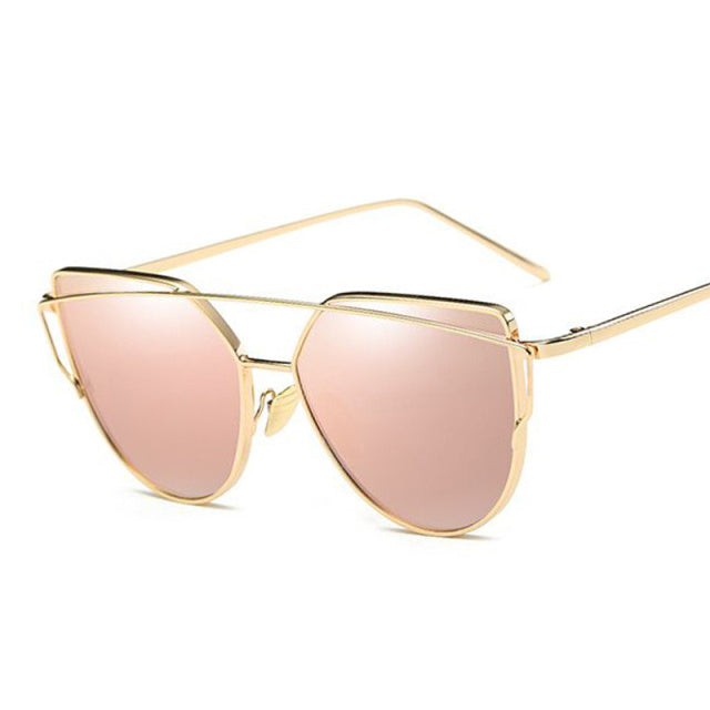 Sexy Retro Cat Eye Sunglasses Women Brand Designer Metal Luxury Sun Glasses