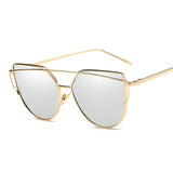 Sexy Retro Cat Eye Sunglasses Women Brand Designer Metal Luxury Sun Glasses