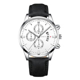 Men Luxury Stainless Steel Watch Calendar Date Quartz Wrist Watch Watche