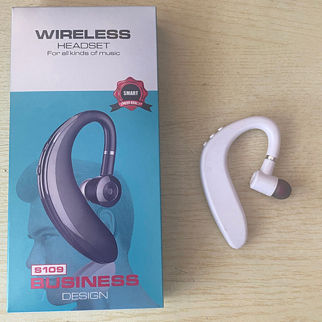 Wireless earphones with microphone for all smartphones, hands-free sports headphones with Bluetooth connection and microphone