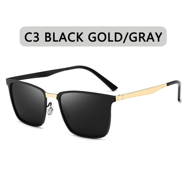 Brand Design Classic Polarized Sunglasses Men Women Driving Square Frame Fashion Sun Glasses