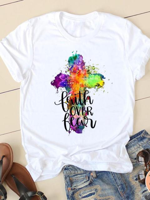 Clothing Summer Letter Printing 2022 Short Sleeve Ladies Casual Women Fashion