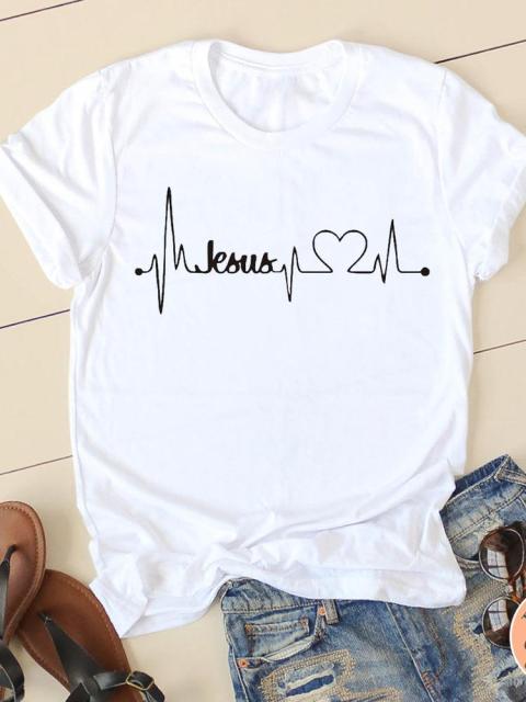 Clothing Summer Letter Printing 2022 Short Sleeve Ladies Casual Women Fashion