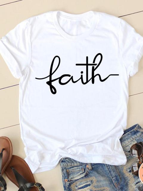 Clothing Summer Letter Printing 2022 Short Sleeve Ladies Casual Women Fashion