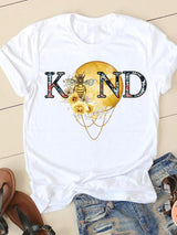 Clothing Summer Letter Printing 2022 Short Sleeve Ladies Casual Women Fashion