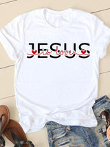 Clothing Summer Letter Printing 2022 Short Sleeve Ladies Casual Women Fashion