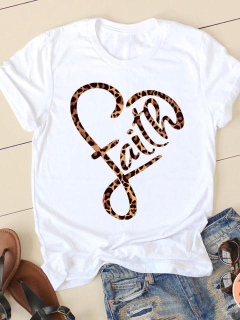 Clothing Summer Letter Printing 2022 Short Sleeve Ladies Casual Women Fashion