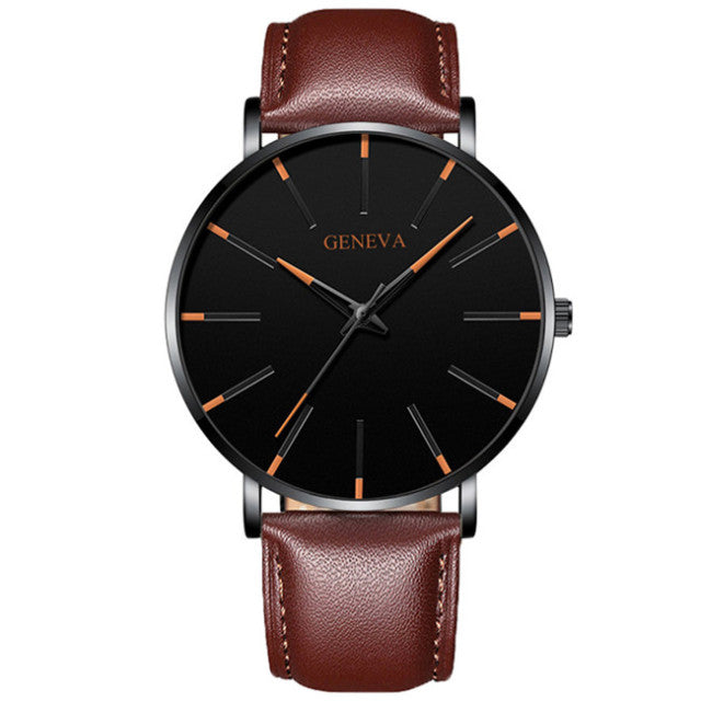 reloj hombre 2022 Watch Men Minimalist Ultra Thin Watches Men's Fashion Stainless Steel Mesh Belt Quartz Watch relogio masculino