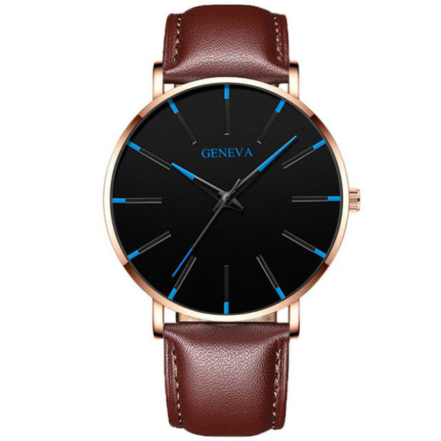 reloj hombre 2022 Watch Men Minimalist Ultra Thin Watches Men's Fashion Stainless Steel Mesh Belt Quartz Watch relogio masculino