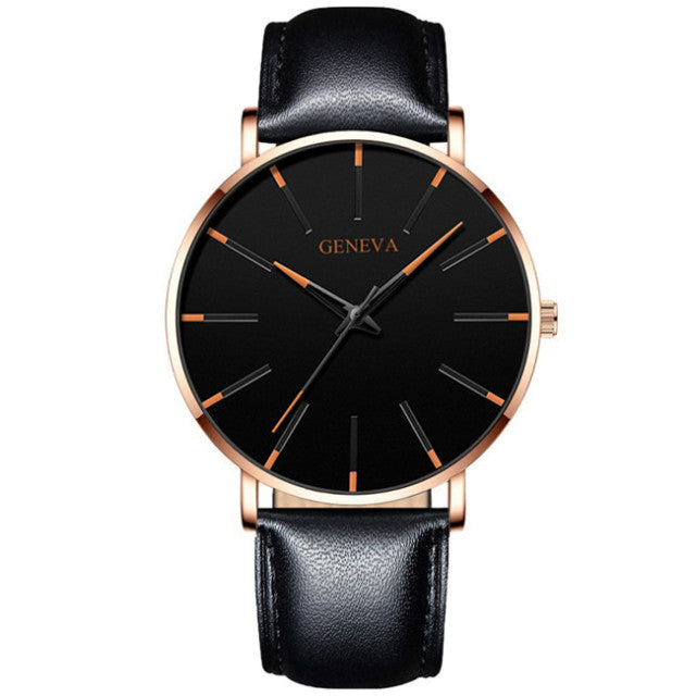 reloj hombre 2022 Watch Men Minimalist Ultra Thin Watches Men's Fashion Stainless Steel Mesh Belt Quartz Watch relogio masculino