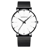 reloj hombre 2022 Watch Men Minimalist Ultra Thin Watches Men&#39;s Fashion Stainless Steel Mesh Belt Quartz Watch relogio masculino