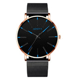 reloj hombre 2022 Watch Men Minimalist Ultra Thin Watches Men&#39;s Fashion Stainless Steel Mesh Belt Quartz Watch relogio masculino