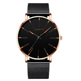 reloj hombre 2022 Watch Men Minimalist Ultra Thin Watches Men&#39;s Fashion Stainless Steel Mesh Belt Quartz Watch relogio masculino