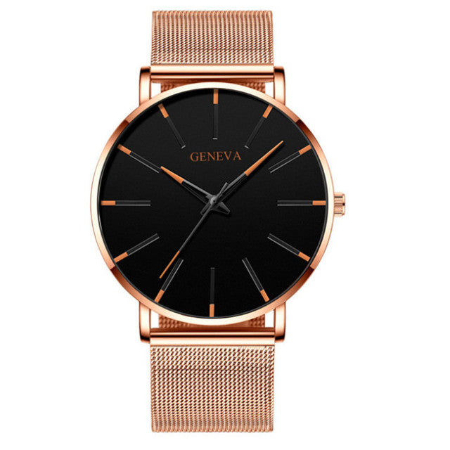 reloj hombre 2022 Watch Men Minimalist Ultra Thin Watches Men's Fashion Stainless Steel Mesh Belt Quartz Watch relogio masculino