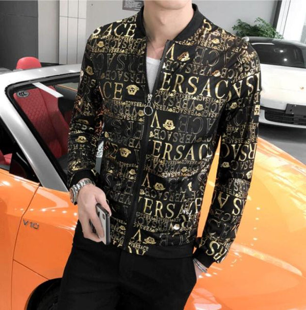 2021 New Fashion Jacket Men Silver Shiny Fabric Hip hop Streetwear