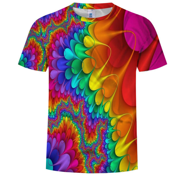New summer fashion casual men&#39;s clothing loose printed t - shirt