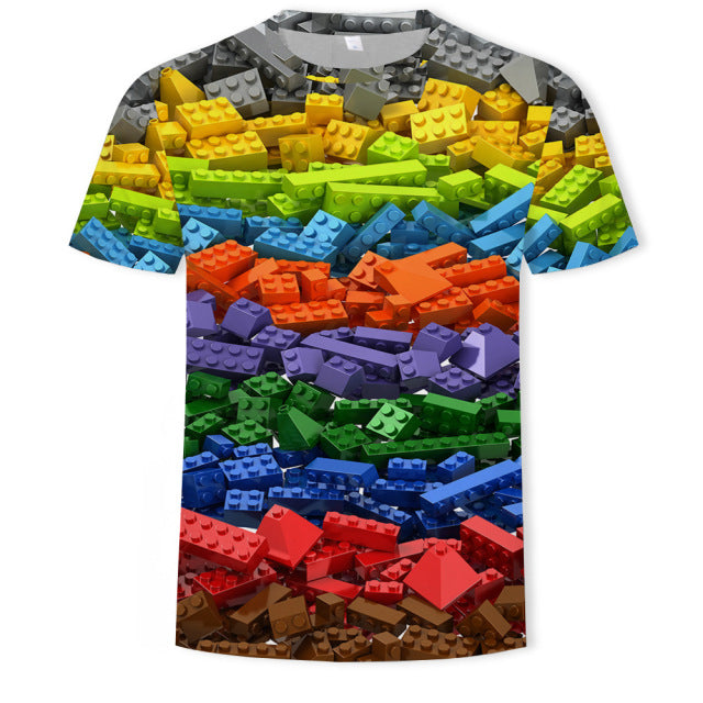 New summer fashion casual men&#39;s clothing loose printed t - shirt