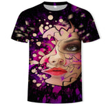 New summer fashion casual men&#39;s clothing loose printed t - shirt