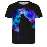 New summer fashion casual men&#39;s clothing loose printed t - shirt