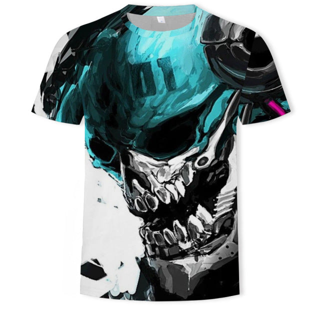 New summer fashion casual men&#39;s clothing loose printed t - shirt