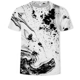 New summer fashion casual men&#39;s clothing loose printed t - shirt