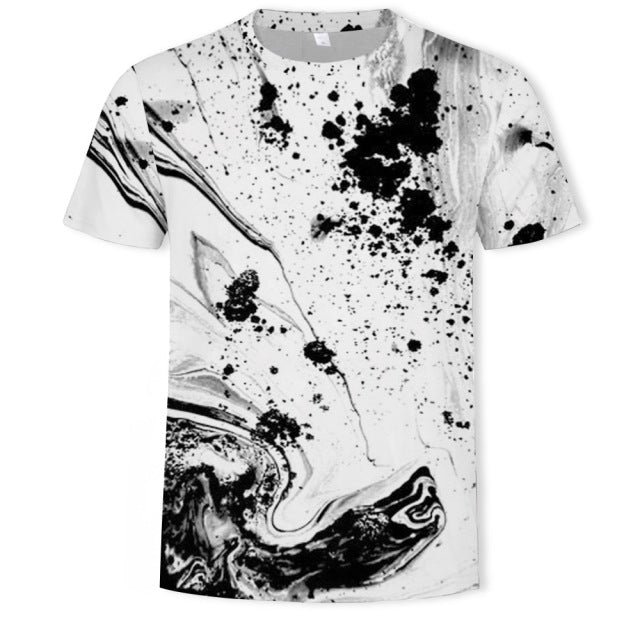 New summer fashion casual men&#39;s clothing loose printed t - shirt