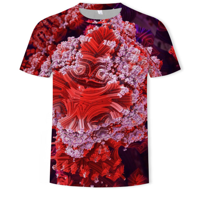 New summer fashion casual men&#39;s clothing loose printed t - shirt