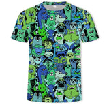 New summer fashion casual men&#39;s clothing loose printed t - shirt