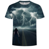 New summer fashion casual men&#39;s clothing loose printed t - shirt