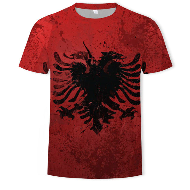 New summer fashion casual men&#39;s clothing loose printed t - shirt