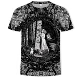 New summer fashion casual men&#39;s clothing loose printed t - shirt
