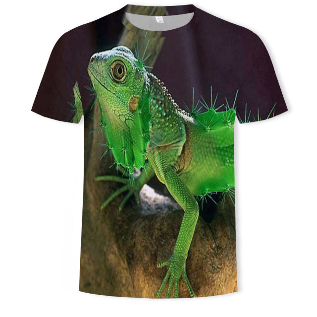 New summer fashion casual men&#39;s clothing loose printed t - shirt