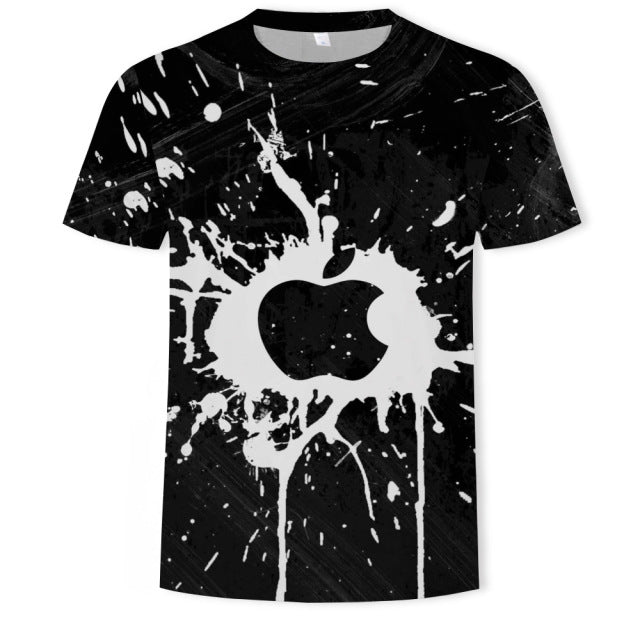 New summer fashion casual men&#39;s clothing loose printed t - shirt
