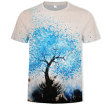 New summer fashion casual men&#39;s clothing loose printed t - shirt