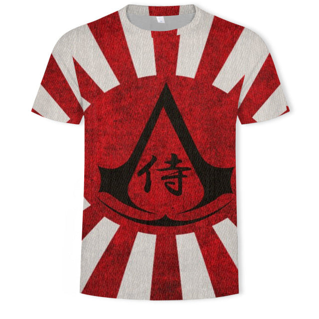 New summer fashion casual men&#39;s clothing loose printed t - shirt